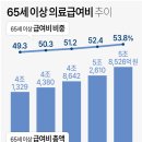 65세 이상 의료급여비 추이 이미지