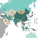 아시아 국가 음식지수 이미지