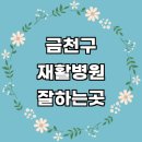 서울 금천구 재활의학과 추천 전문병원 재활병원 잘하는곳 작업치료 관절 재활센터 체형교정 허리 목...