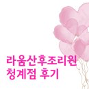 라움산후조리원 | 청계라움 산후조리원 후기🩷