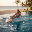 파도 파트너스 | 렛뎀 파도타기 튜브 써보니 물놀이가 신나요