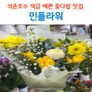 민플라워 석촌호수 꽃집 색감 예쁜 꽃다발 주문 후기