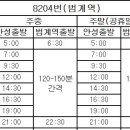 8204번 버스 신규운행 이미지