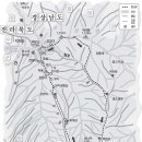 빼빼재(원통재, 803m 고도측정 앱은 980m)-백운산 4.9km - 상연대 해발 900m 이미지