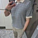 스트라이프 티셔츠 헨리코튼 반팔 예쁜거 착용 코디 후기