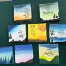 감성글씨 캘리그라피(야간) 이미지