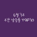 2022년 6월 3주 주간 상승률 TOP30