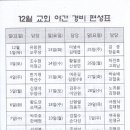 제59권48호(2011.11.27) - 교회 야간경비(12월) 편성표 이미지