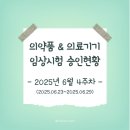 주식회사 에이치에스인코리아 | 2025년 6월 4주차 임상시험 승인현황(의약품 &amp; 의료기기)