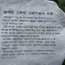 고촌마을 표지석 앞 이미지