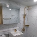 해피 PC 부산구평점 | 부산욕실리모델링 사하구 구평동 한신휴플러스 비앙코타일과 금장수전으로 시공 햇어요