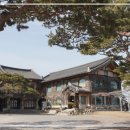 한정식 소나무 앞 이미지