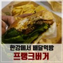 한강 반포 공원(세빛둥둥섬)에서 배달음식 시켜먹기! 나름 햄버거 맛집 프랭크버거 반포고투몰점