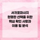 서귀포종합관광안내소 | 서귀포마사지 현명한 선택을 위한 핵심 확인 사항과 이용 팁 분석