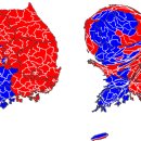 김용민 교수님 추천 '51.6 대 48.0' 득표율 그대로 보여주는 인구비례 전국지도 이미지