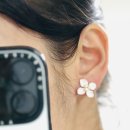 함초롬플라워 | [함초롬] 웨딩귀걸이 후기 봄꽃셀프웨딩귀찌 &amp; 담수진주귀찌 착용감 솔직리뷰