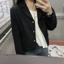 리이 | 리이 트위드 자켓 후기 SINGLE-BREASTED TWEED JACKET CREAM, BLACK
