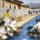 개울가에 빨래터 이미지