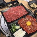 두정동 소고기맛집 육회+육사시미 세트 추천 영호네 정육식당.
