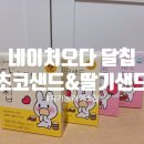 건강한 간식 유기농 라이스칩 &#39;네이처오다 달칩 초코샌드&amp;딸기샌드&#39;