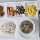 2022.12.2 기장밥,소고기당면국,스크램블에그,떡갈비구이,고사리나물,맛살채소볶음 이미지