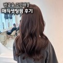 반곱슬 고민 해결한 매직셋팅펌 후기 천천동미용실 화사헤어룸