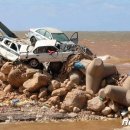 리비아 홍수 땜붕괴 사망자 이미지