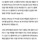 삼성,LG. 애플 아이폰 18 프로 모델에 OLED 패널을 공급 이미지
