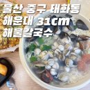 [울산 중구 태화동] 양도 많고 맛도 좋은 해운대 31cm 해물 칼국수 !맛집 인정