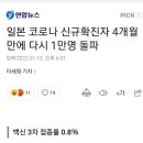 일본 코로나 신규확진자 4개월만에 다시 1만명 돌파 이미지