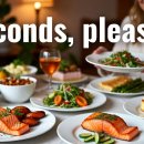 [틈틈이 영어공부] Bill had seconds of the salmon and dessert. 이미지