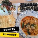 바람골김밥 | 양산 황산공원 맛집 바람골김밥 납작비빔만두+김밥+떡볶이