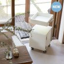 H1600 | 마들렌엣홈, 가구 할인 정보 / 원목 트롤리 선반 수납장 캐비닛 전자레인지대