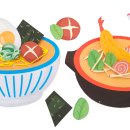 라면이랑 우동 이미지