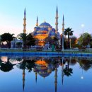 터키 이스탄불 - 블루 모스크와 아야소피아 성당 이미지