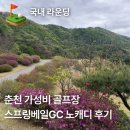 춘천 스프링베일GC 후기 라운딩 솔직 리뷰 가성비 노캐디 골프장