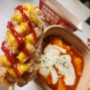 명랑핫도그아차산역 | 명랑핫도그 감자핫도그와 럭키떡볶이세트