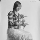 인물화 데생드로잉 이미지