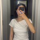 디테네일 | 제너럴 아이디어 워싱커브드 데님팬츠, 드레이프 셔링 져지블라우스 내돈내산 후기.