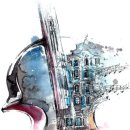 펜화 일러스트 이미지