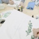 패브릭아트 수채화 이미지