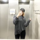 알브이디핏 | 알브이디 R=VD 에어리 모달 오버핏 롱슬리브 차콜 후기 : 촉감 좋은 피트니스복 추천