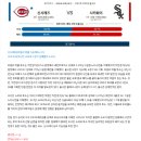 9월19일 MLB메이저리그 신시내티 시카고화이트삭스 패널분석 이미지