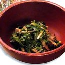 한국사찰음식 -원추리잎나물 이미지