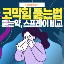코막힘 뚫는법 (뚫는 약, 스프레이 비교)