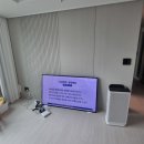 평택지제역자이아파트 | 평택지제역자이 삼성 65인치 TV 벽걸이 설치, 루버판넬 벽체도 깔끔한 선정리 가능했던 시공 후기