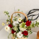 레드플라워(RED FLOWER) | 서면꽃집] 프리마원 전시회 꽃바구니 | 전시꽃바구니 | 부산 당일 꽃바구니 | Red &amp; White flower basket