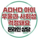 [온라인상담: ADHD 아이, 우울과 사회성 걱정돼요] 한국아동청소년심리상담센터 이미지