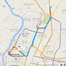 방콕교통- 카오산로드에서 찌투착주말시장 가는 경로,거리,소요시간,교통편 이미지