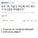 민주 "尹, 기댈 곳 '박근혜 지지' 태극기 아스팔트 부대뿐인가" 이미지